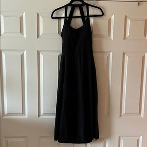 HALARA Black Halter Maxi Dress